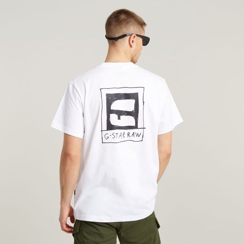 Handwriting Back Print Loose T-Shirt - Men - G-Star RAW - Modalova