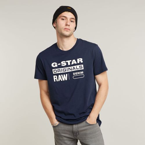 Graphic 8 T-Shirt - Dark blue - Men - G-Star RAW - Modalova