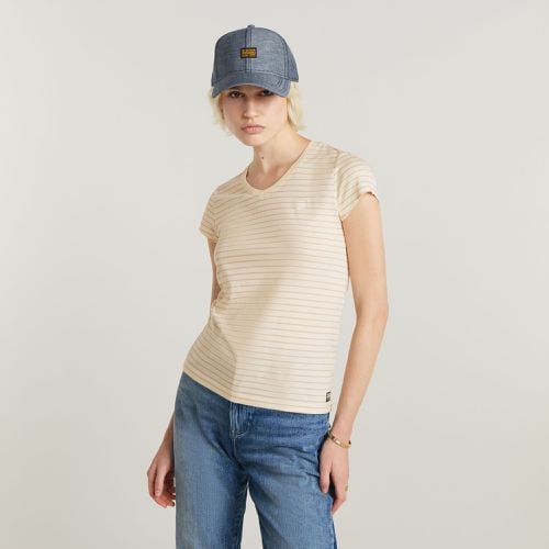 Top Stripe Eyben Slim V-Neck 2.0 - Mujer - G-Star RAW - Modalova