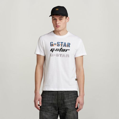 Triple Logo Graphic T-Shirt - Men - G-Star RAW - Modalova