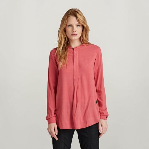 Top Half Placket - Rojo - Mujer - G-Star RAW - Modalova