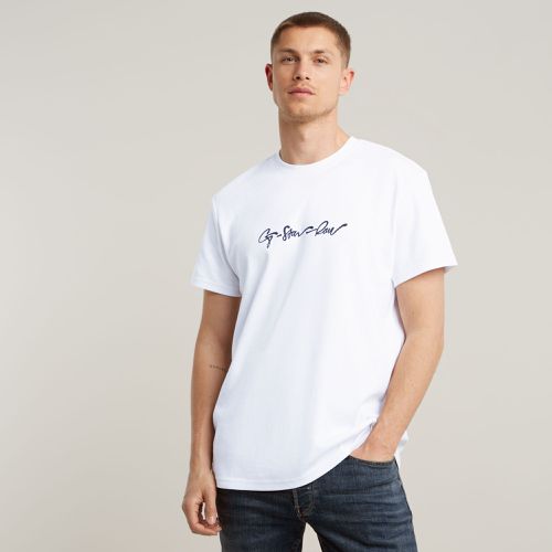 G-Script T-Shirt - White - Men - G-Star RAW - Modalova