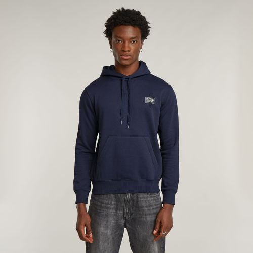 Logo Hoodie - Dark blue - Men - G-Star RAW - Modalova