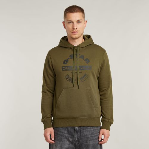 Originals Logo Hoodie - Green - Men - G-Star RAW - Modalova