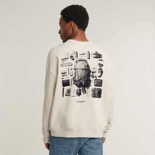 Knolling Back Graphic Loose Sweater - Men - G-Star RAW - Modalova