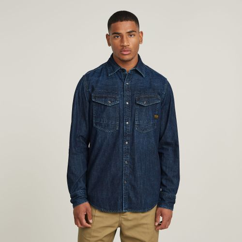 Slim Denim Shirt - Dark blue - Men - G-Star RAW - Modalova