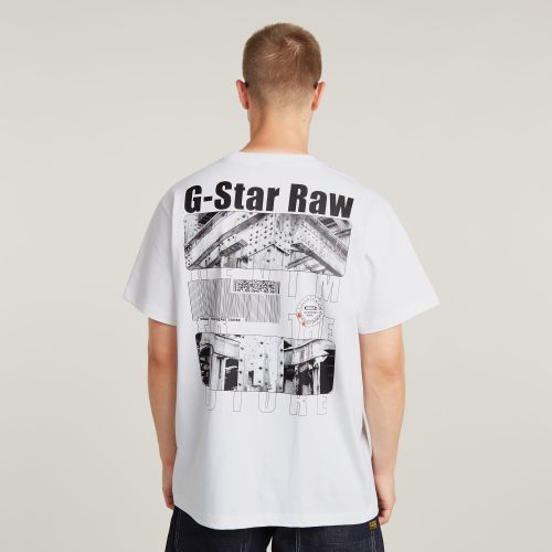 Camiseta Barcode Back Graphic Loose - Hombre - G-Star RAW - Modalova