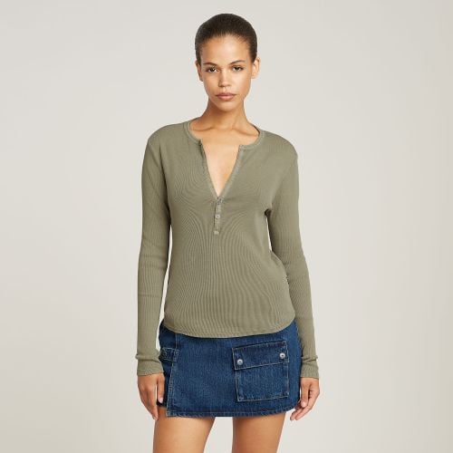 Top Deep V-Neck Slim - Mujer - G-Star RAW - Modalova