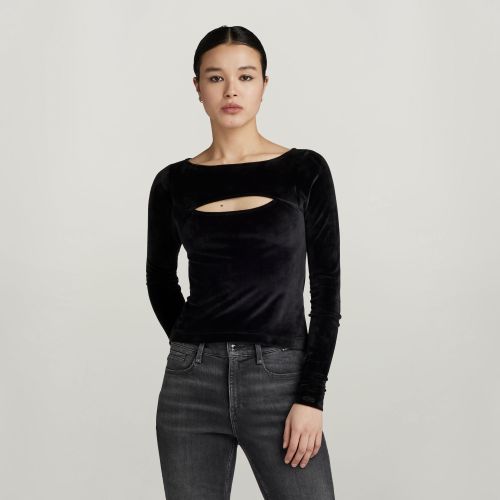 Top Cut-Out Slim Boatneck - Mujer - G-Star RAW - Modalova