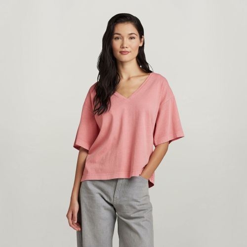 Top Overdyed Deep V-Neck Loose - Mujer - G-Star RAW - Modalova