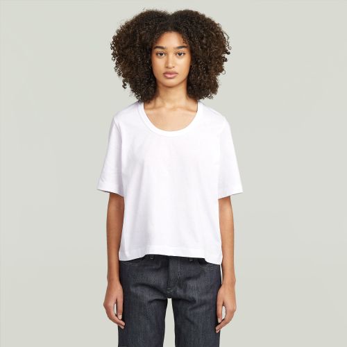 Top Deep U-Neck - Blanco - Mujer - G-Star RAW - Modalova