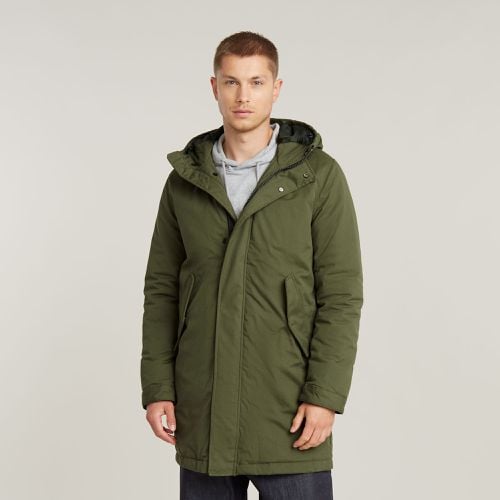 Everyday Hooded Parka - Green - Men - G-Star RAW - Modalova