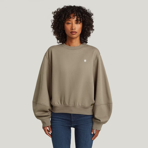 Suéter Logo Crew - Beige - Mujer - G-Star RAW - Modalova