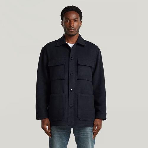 Wool Chore Jacket - Dark blue - Men - G-Star RAW - Modalova