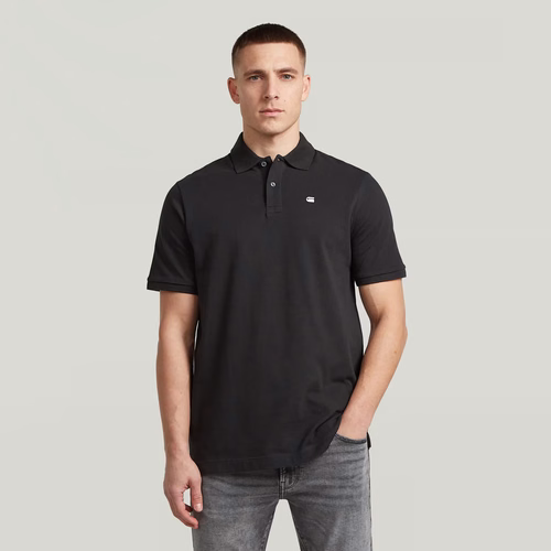 Oluv Regular Polo - Black - Men - G-Star RAW - Modalova