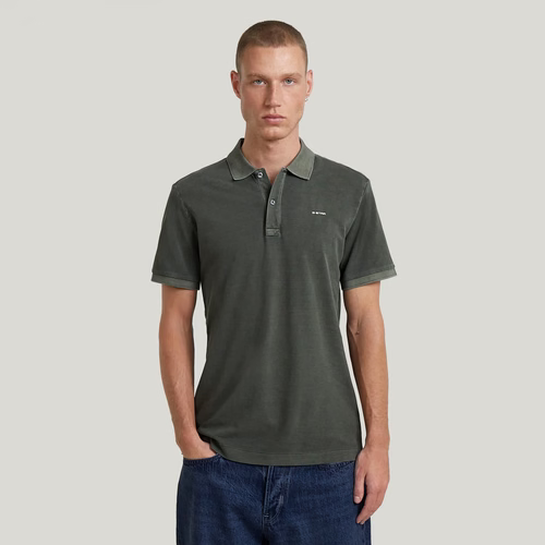 Oluv Slim Polo - Grey - Men - G-Star RAW - Modalova