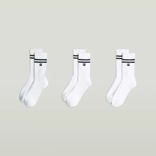 Socks Stripe 3-Pack - White - Men - G-Star RAW - Modalova