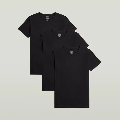 T-Shirt Crew 3-Pack - Black - Men - G-Star RAW - Modalova