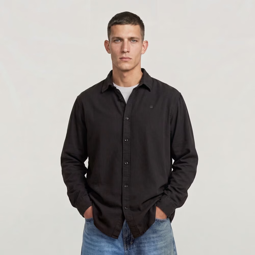Clean Regular Shirt - Black - Men - G-Star RAW - Modalova