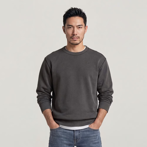 Unit Washed Sweater - Black - Men - G-Star RAW - Modalova