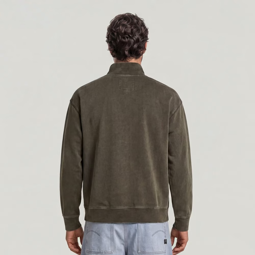 Sudadera Washed HB Relaxed Half Zip - Hombre - G-Star RAW - Modalova