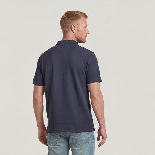 Structured Polo - Dark blue - Men - G-Star RAW - Modalova