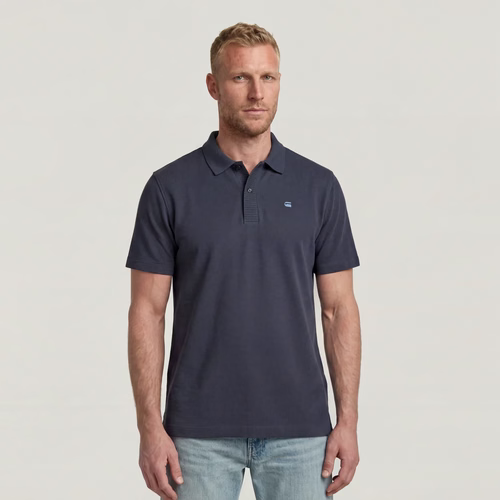 Structured Polo - Dark blue - Men - G-Star RAW - Modalova