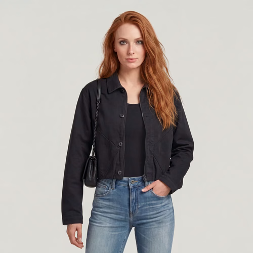 Cropped Barn Jacket - Black - Women - G-Star RAW - Modalova
