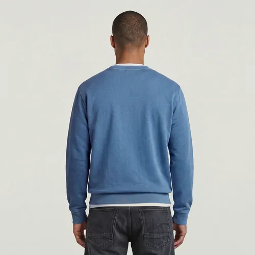 Logo Sweater - Medium blue - Men - G-Star RAW - Modalova