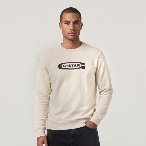 Sudadera de cuello redondo Old Skool de manga larga - Hombre - G-Star RAW - Modalova