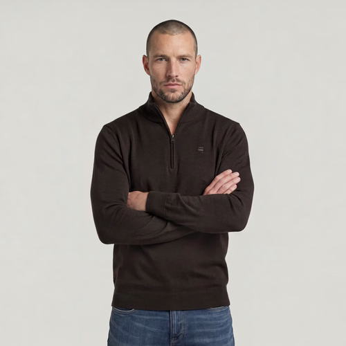 Half Zip Knit - Brown - Men - G-Star RAW - Modalova