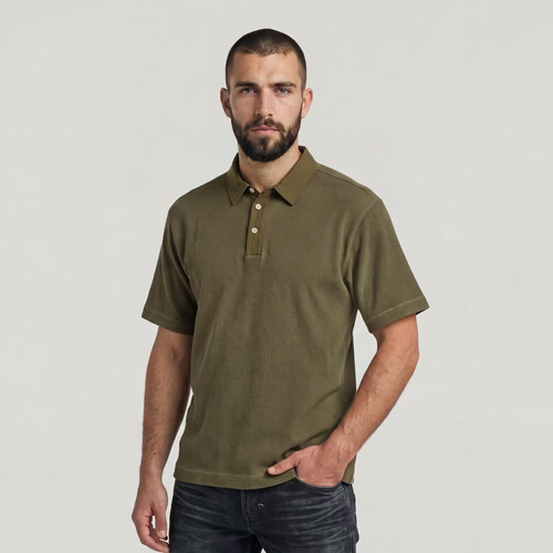 Heavy Waffle Loose Polo - Men - G-Star RAW - Modalova