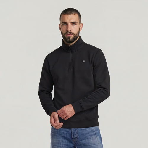 Core Half Zip Sweat - Black - Men - G-Star RAW - Modalova