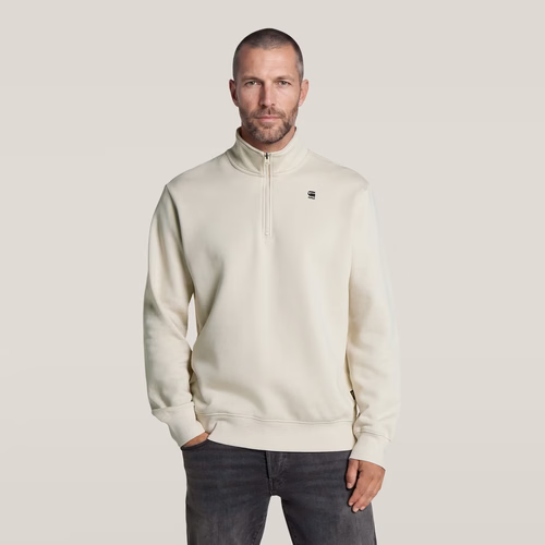 Core Half Zip Sweat - White - Men - G-Star RAW - Modalova