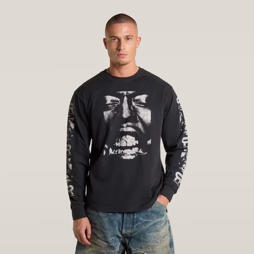 RR Graphic Longsleeve - Black - Men - G-Star RAW - Modalova