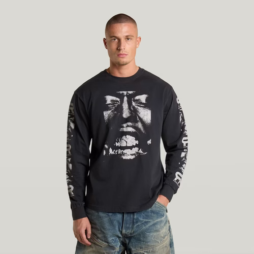 RR Graphic Longsleeve - Black - Men - G-Star RAW - Modalova
