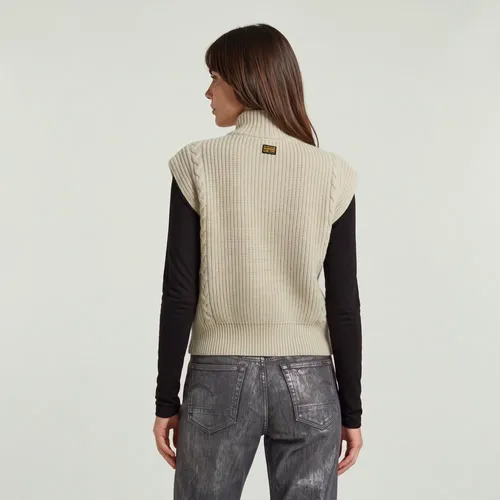 Chaleco de punto Cable Full Zip - Mujer - G-Star RAW - Modalova