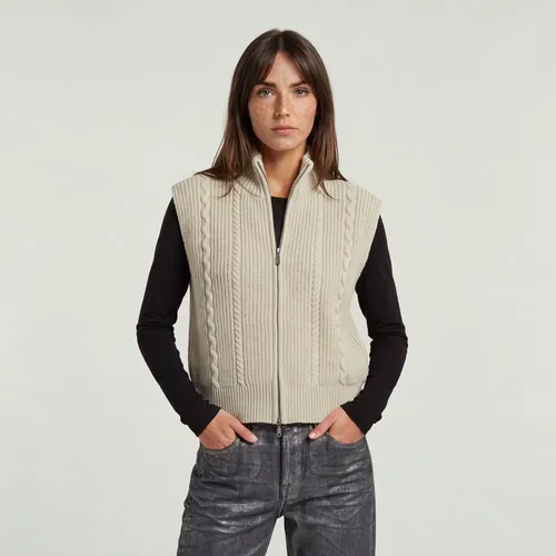 Chaleco de punto Cable Full Zip - Mujer - G-Star RAW - Modalova