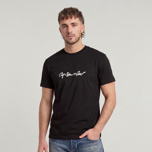 G-Script T-Shirt - Black - Men - G-Star RAW - Modalova