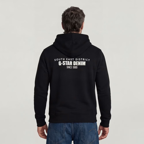Logo Hooded Sweater - Black - Men - G-Star RAW - Modalova