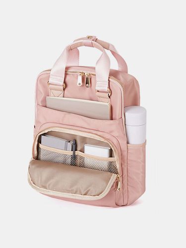 Women Nylon Waterproof Solid Bag Multifunction Backpack - Brenice - Modalova