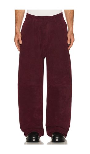 Daddy Corduroy Leather Trouser in Burgundy. - size 46 (also in 50, 52) - 424 - Modalova
