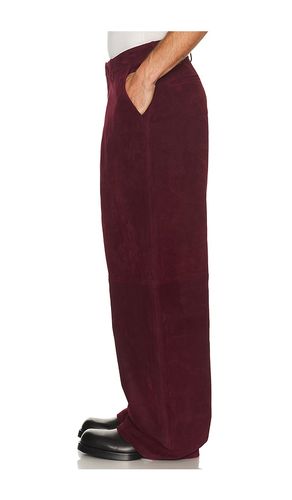 Daddy Corduroy Leather Trouser in Burgundy. - size 46 (also in 50, 52) - 424 - Modalova