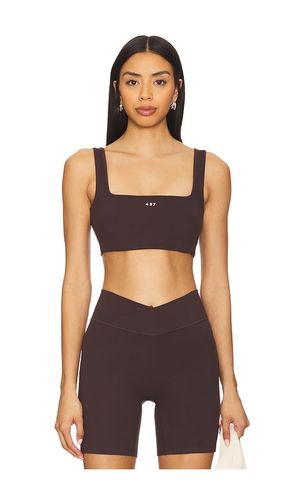 The Square Sports Bra in Chocolate. - size L (also in M, S, XL, XS) - 437 - Modalova