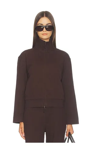 The Funnel Zip Sweatshirt in Brown. - size L (also in M, S, XS) - 437 - Modalova