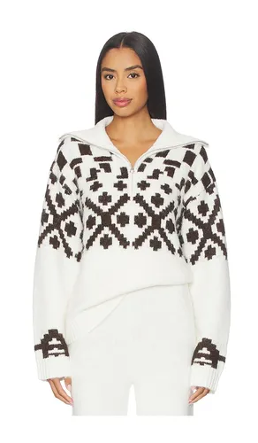 Janine Jumper in White,Chocolate. - size L (also in M, S, XL, XS) - 4th & Reckless - Modalova