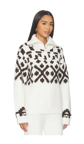 Janine Jumper in White,Chocolate. - size L (also in M, S, XL, XS) - 4th & Reckless - Modalova