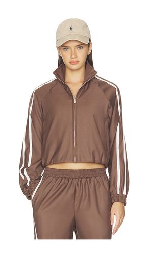 X REVOLVE Tammy Track Jacket in Brown. - size L (also in M, S, XL, XS) - 4th & Reckless - Modalova
