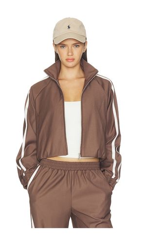 X REVOLVE Tammy Track Jacket in Brown. - size L (also in M, S, XL, XS) - 4th & Reckless - Modalova