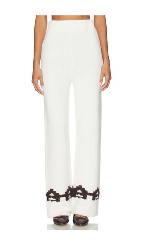 Janine Trouser in White,Chocolate. - size M (also in S) - 4th & Reckless - Modalova